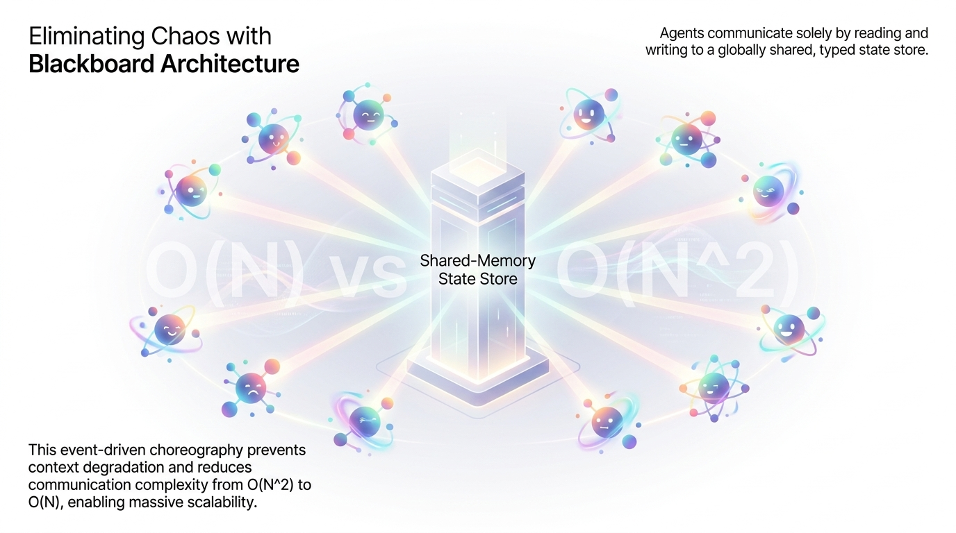 Blackboard architecture with a shared-memory state store