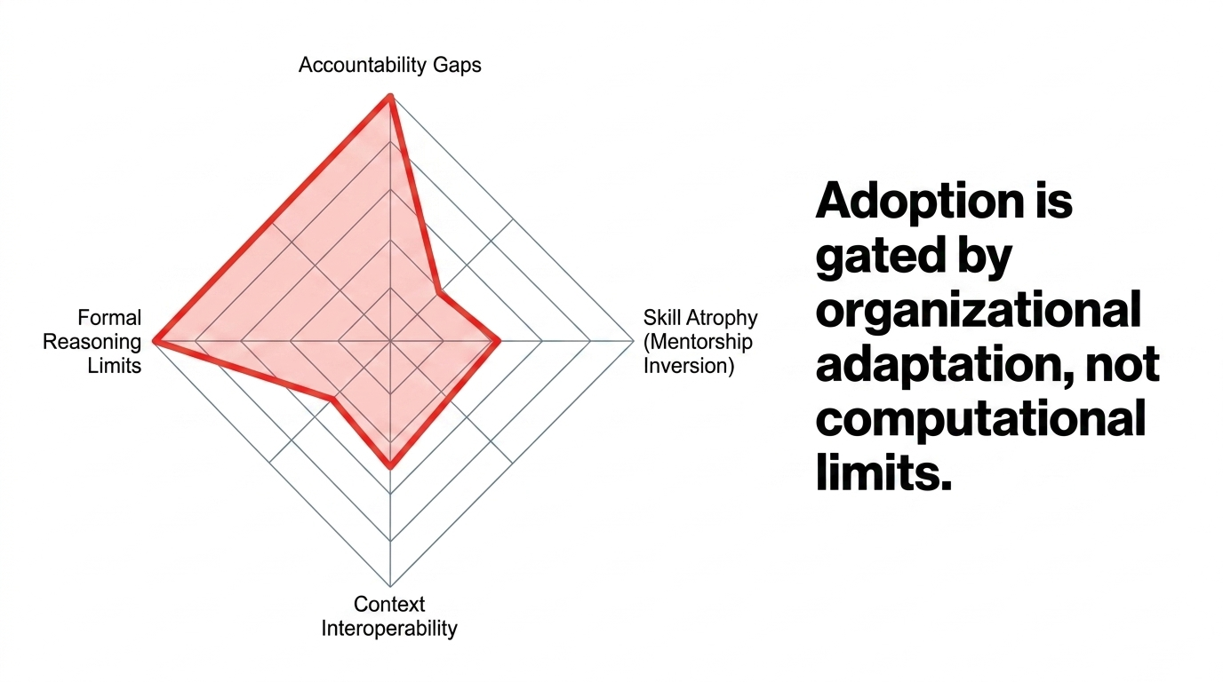 Organizational and technical adoption constraints