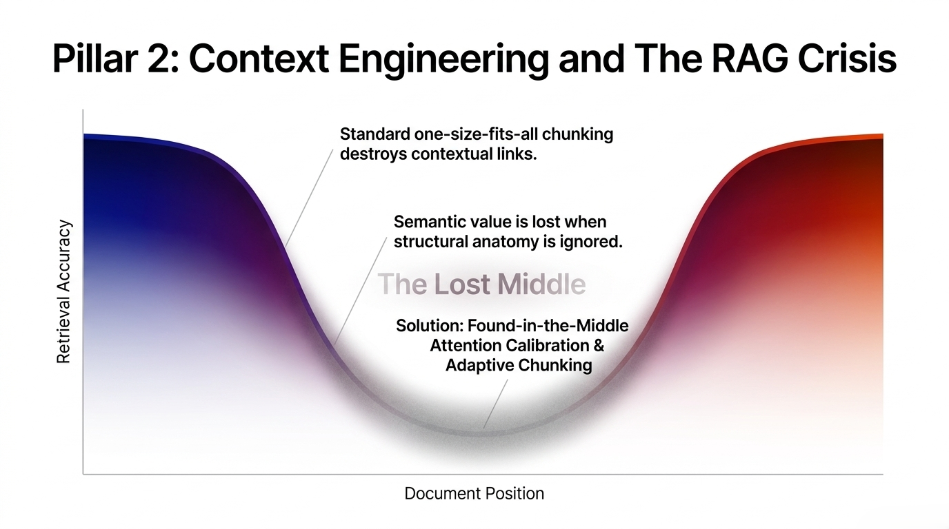 The lost-middle retrieval problem and the case for adaptive chunking