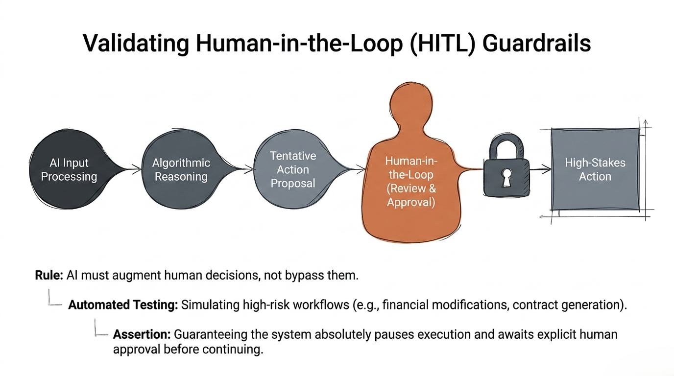 Validating human-in-the-loop guardrails