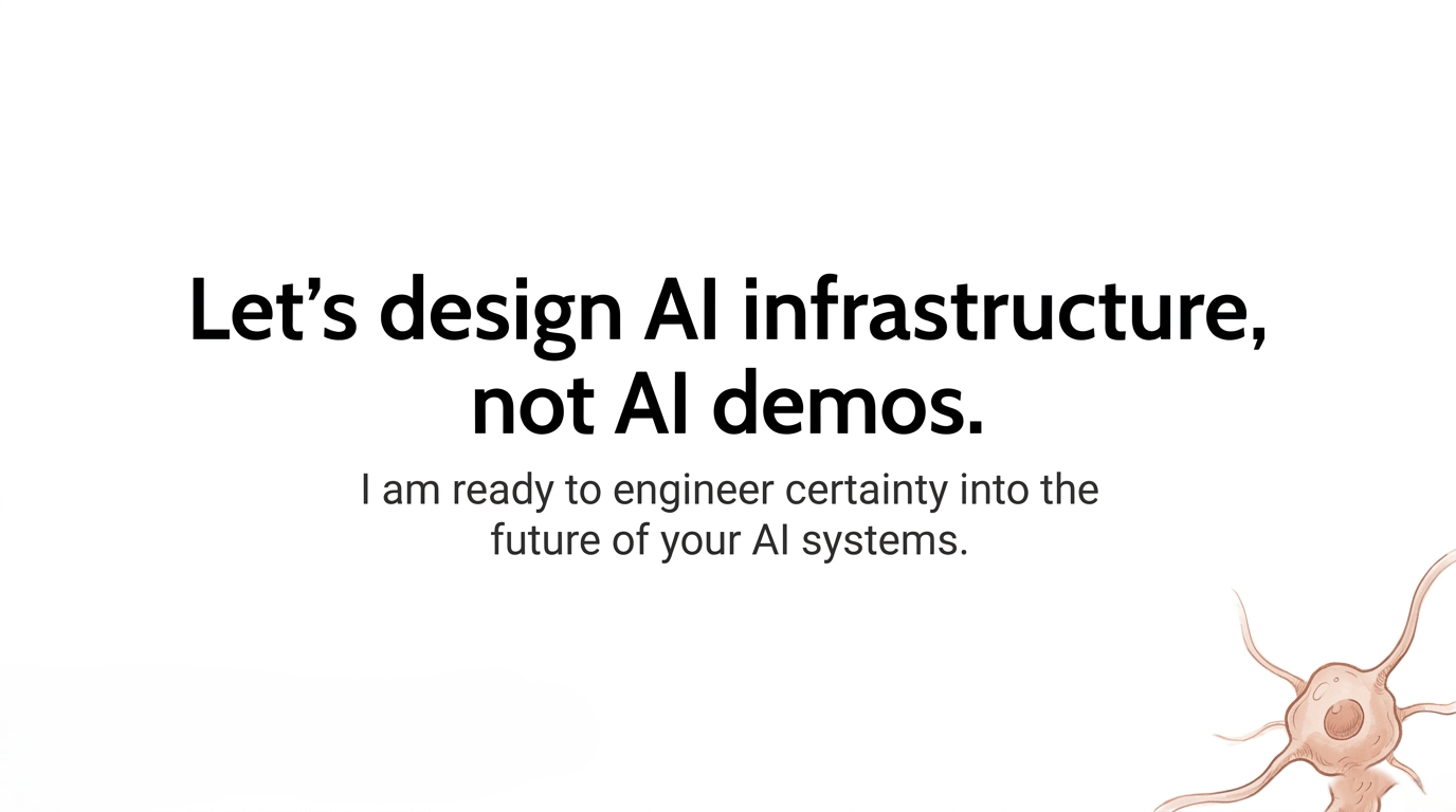 Let's design AI infrastructure, not AI demos