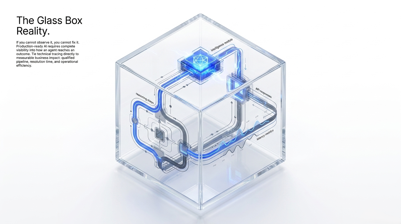 Observable glass-box agent architecture