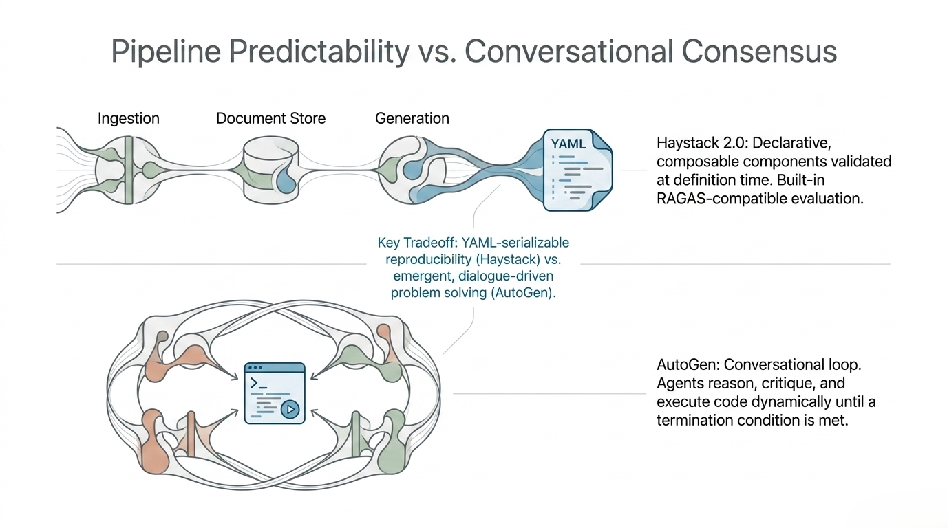 Pipeline predictability versus conversational consensus
