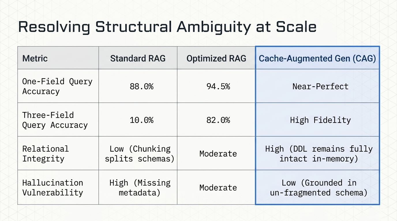 Accuracy and relational-integrity comparison